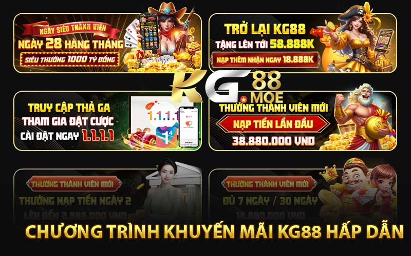 Chương trình khuyến mãi KG88 hấp dẫn